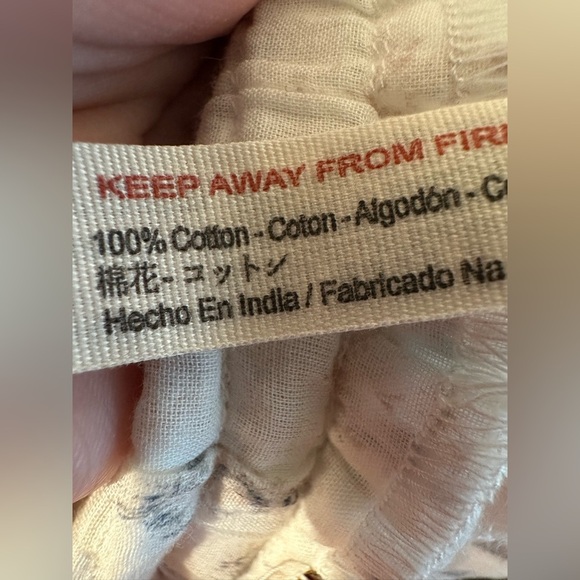 FREE PEOPLE S Intimately Cotton Wide Leg PJ Pant BAGGY Feather Weight POCKETS - Picture 15 of 16